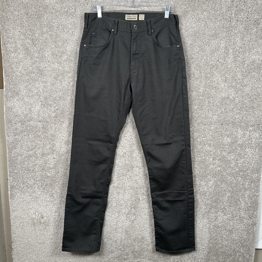 Patagonia Mens Performance Twill Jeans 32x34 Forge Grey Straight Fit
